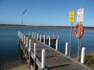 Old Jetty at Number 2 Boat Ramp, Lake Tyers Beach