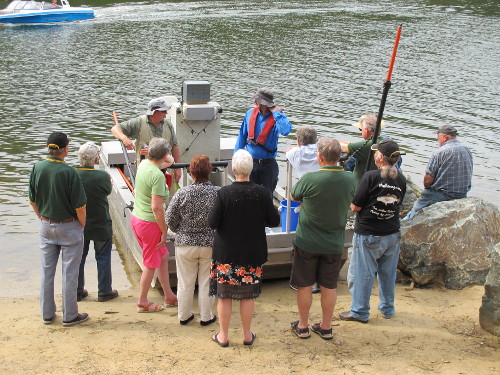 Electro Fish Surveying in Lake Tyers