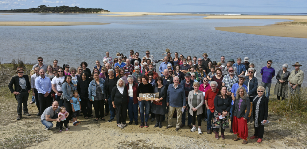 FLOAT is off and running, Lake Tyers Beach, 17Sep2016