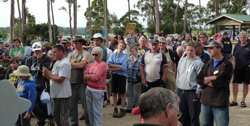 Crowd at LBTAC Bream Competition Lake Tyers