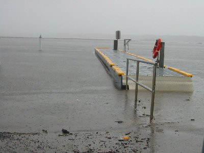 Lake Tyers Beach about to break through