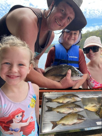 Julian and family at Lake Tyers