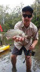 Estuary Perch caught by Jack Crooks, Lake Tyers